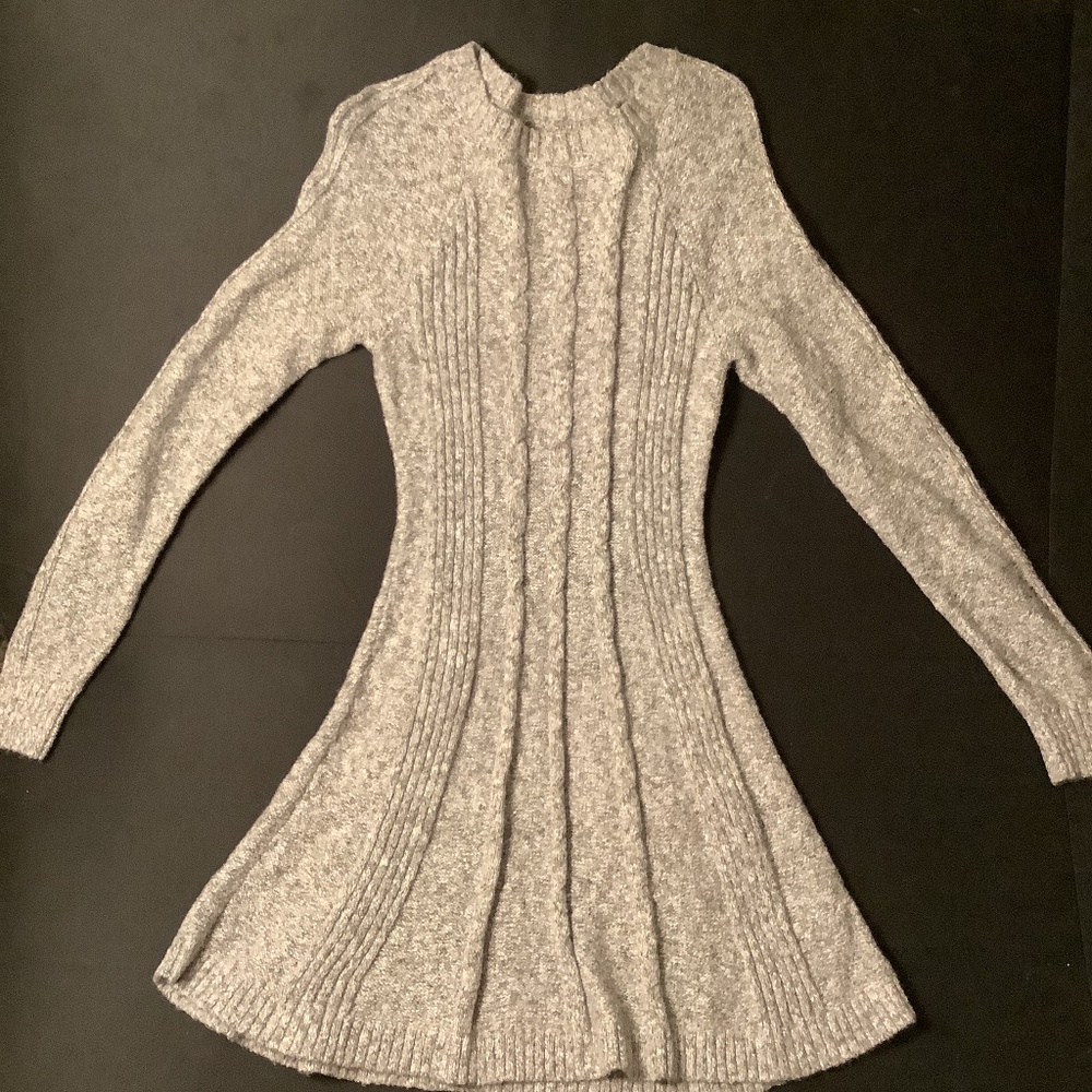 Size MediumGray Hollister Cable Knit Sweater Dress